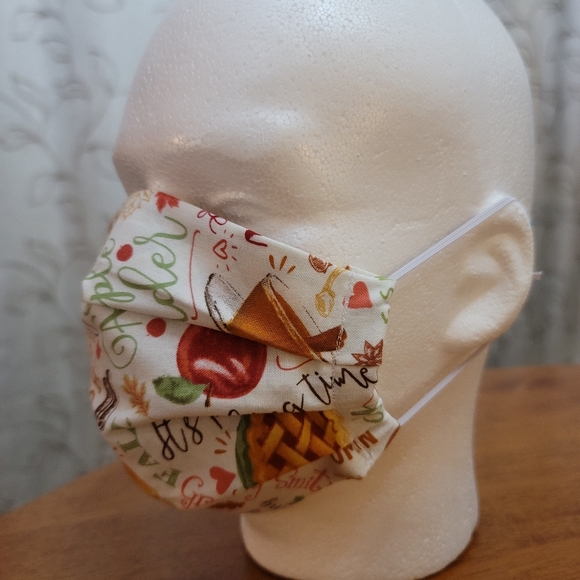 Fall Apple Cider Themed Face Mask - Picture 3 of 5